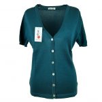MADE IN ITALY CARDIGAN DONNA MEZZA MANICA IN COTONE