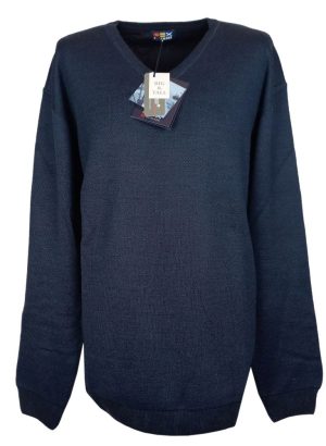 RE DEL MARE PULLOVER DA UOMO IN LANA LINEA OVER