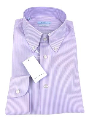 MILENA CAMICIA NO STIRO DA UOMO IN PURO COTONE