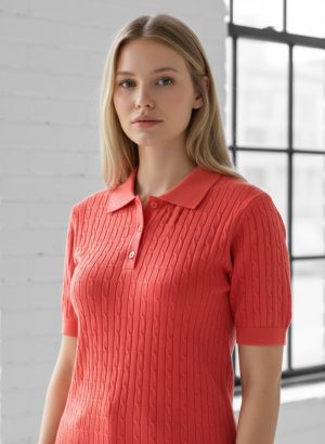 KOINE' POLO DA DONNA IN COTONE MEZZA MANICA
