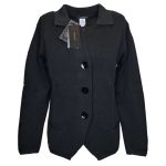 PREMODE BLAZER DA DONNA IN PURO COTONE NERO
