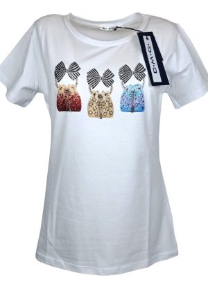 DMG T-SHIRT DA DONNA IN COTONE MEZZA MANICA