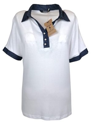 GAIA POLO DA DONNA IN VISCOSA