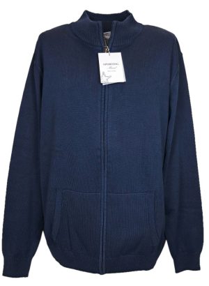SPORTING MARE MAGLIA FULL ZIP DA UOMO IN PURO COTONE