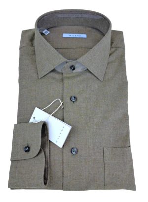 MILENA CAMICIA UOMO IN FLANELLA VERDE