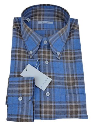 MILENA CAMICIA UOMO A QUADRETTI IN FLANELLA