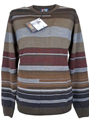 RE DEL MARE MAGLIA DA UOMO A GIROCOLLO IN MISTO LANA