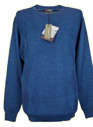 RE DEL MARE MAGLIONE DA UOMO A GIROCOLLO IN MISTO LANA
