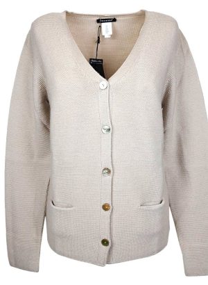 PREMODE CARDIGAN DA DONNA IN LANA MERINO