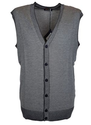 RE DEL MARE GILET SENZA MANICHE DA UOMO IN COTONE