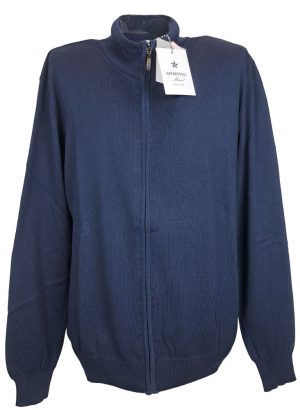 SPORTING MARE MAGLIA FULL ZIP DA UOMO IN PURO COTONE