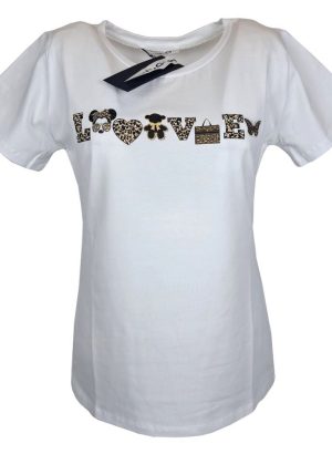 DMG T-SHIRT DA DONNA IN COTONE MEZZA MANICA