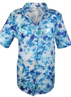 GUERINI CAMICIA DA DONNA IN VISCOSA MEZZA MANICA