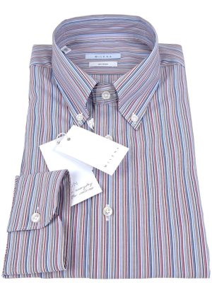 MILENA CAMICIA DA MANICA LUNGA DA UOMO IN PURO COTONE NO STIRO