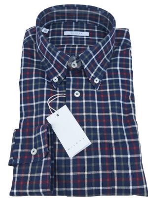 MILENA CAMICIA UOMO A QUADRETTI IN FLANELLA REGULAR FIT