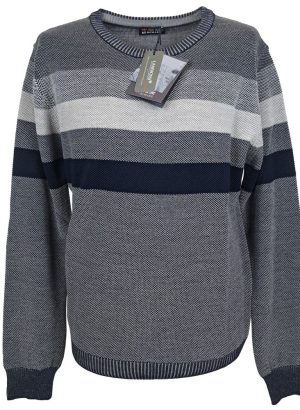 RE DEL MARE MAGLIA DA UOMO A GIROCOLLO IN MISTO LANA