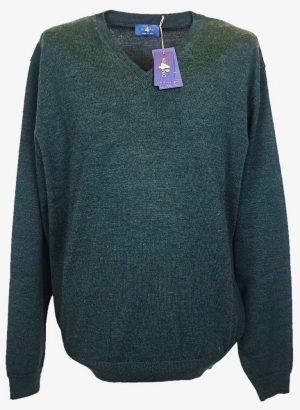 4° MILLENNIO PULLOVER DA UOMO IN LANA MERINO VERDE