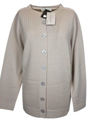 LE MORBIDE MAGLIA APERTA DA DONNA ALLA COREANA IN PURA LANA LINEA OVER