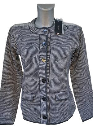 PREMODE MAGLIA APERTA DA DONNA IN LANA MERINO CON COLLO ALLA COREANA