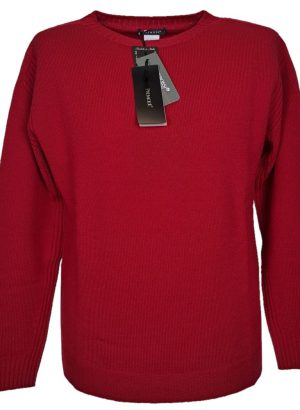 PREMODE MAGLIA A GIROCOLLO DA DONNA IN LANA MERINO EXTRAFINE