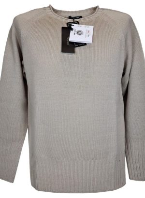 PREMODE MAGLIA A GIROCOLLO DA DONNA IN LANA MERINO EXTRAFINE