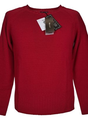 PREMODE MAGLIA A GIROCOLLO DA DONNA IN LANA MERINO EXTRAFINE