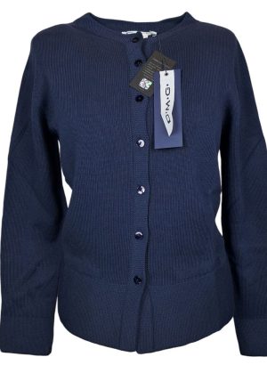 DMG MAGLIA APERTA DA DONNA CON COLLO ALLA COREANA IN PURO COTONE
