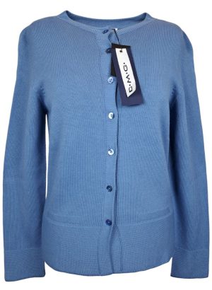 DMG MAGLIA APERTA DA DONNA CON COLLO ALLA COREANA IN PURO COTONE