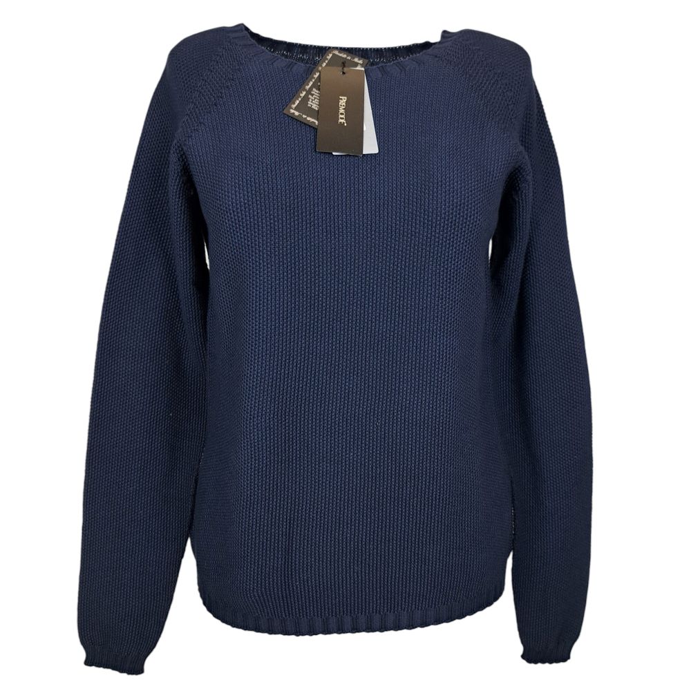 PREMODE MAGLIONE DA DONNA A GIROCOLLO IN PURO COTONE