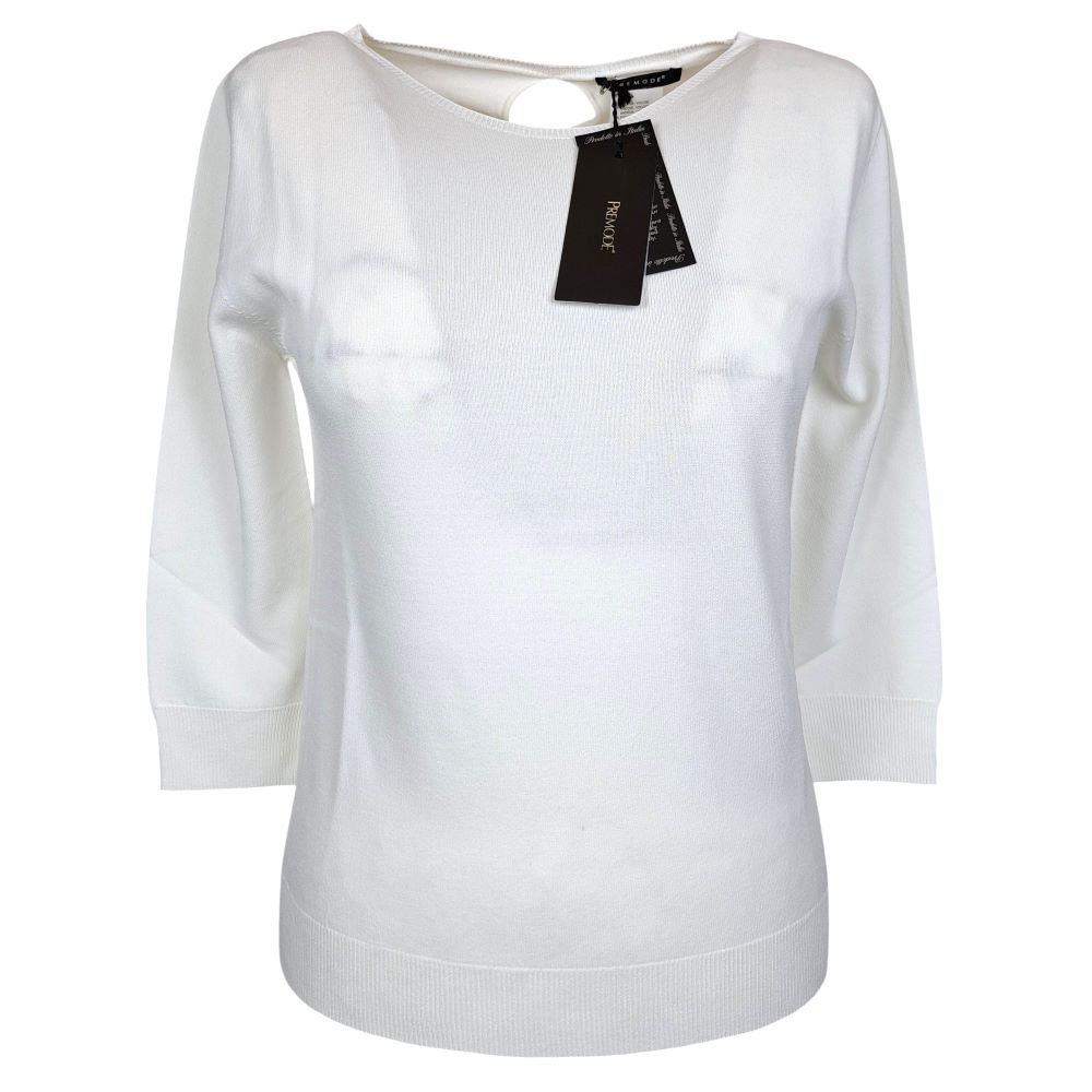 PREMODE MAGLIA DA DONNA IN VISCOSA CON MANICA A 3/4