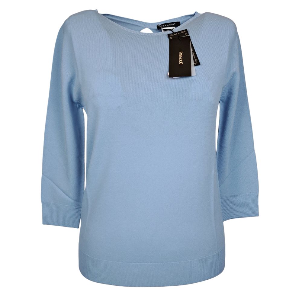 PREMODE MAGLIA DA DONNA IN VISCOSA CON MANICA A 3/4