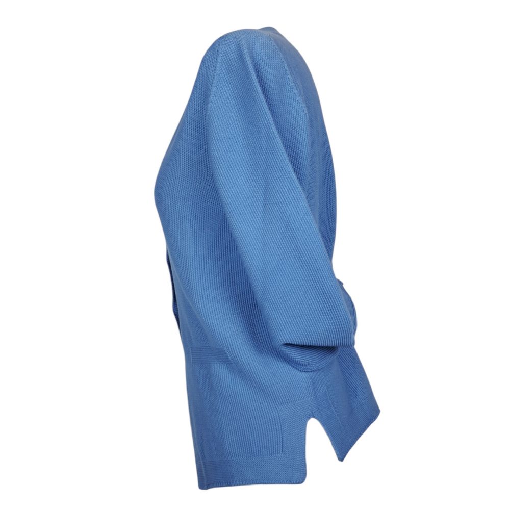 DMG BLAZER DONNA IN COTONE PUNTO RISO - LINEA MORBIDA CON SPACCHI LATERALI - immagine 2