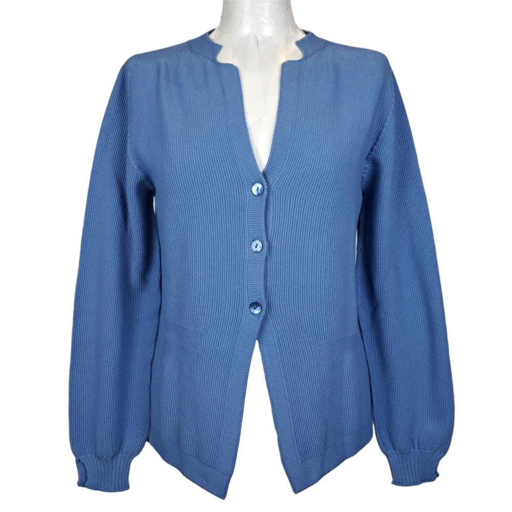 DMG BLAZER DONNA IN COTONE PUNTO RISO - LINEA MORBIDA CON SPACCHI LATERALI