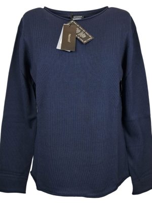 PREMODE MAGLIA DA DONNA A GIROCOLLO IN PURO COTONE