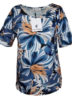 CARLA FERRONI T-SHIRT DA DONNA IN VISCOSA
