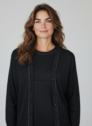 VANITA' TWIN SET DONNA IN LANA MERINO MADE IN ITALY