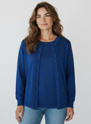 VANITA' TWIN SET DONNA IN LANA MERINO MADE IN ITALY